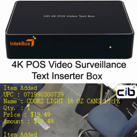 POS Text Inserter Coax Camera Solution