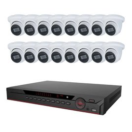 16CH NVR-PRO 5M Dome Camera Kit (8/12/16)