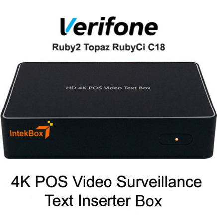 Verifone Ruby Topaz IntekBox Text Inserter HD 4K TVI AHD CVI Coax Camera solution - Intekbox